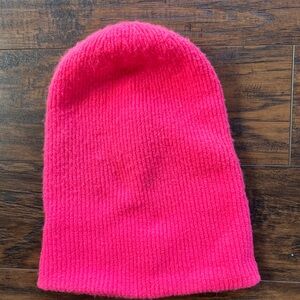 J. Crew beanie, pink